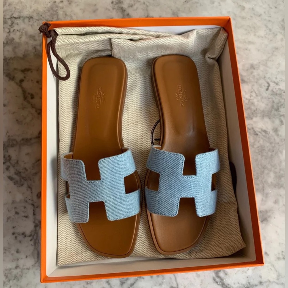 NEW HERMES Oran sandals 39 size 💯 authentic